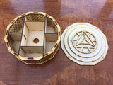 Ornate deck box compatible with various games including Marvel Champions lcg. Various designs available.