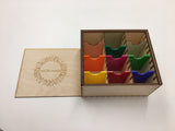 Card collection storage box  with slide top lid