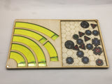 X-wing compatible template tray and tournament tray inc token section - fully magnetised - feldherr size