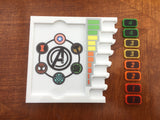 Superhero/villian dashboards compatible with Marvel champions lcg. Full colour printed 3mm acrylic