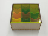 Card collection storage box  with slide top lid