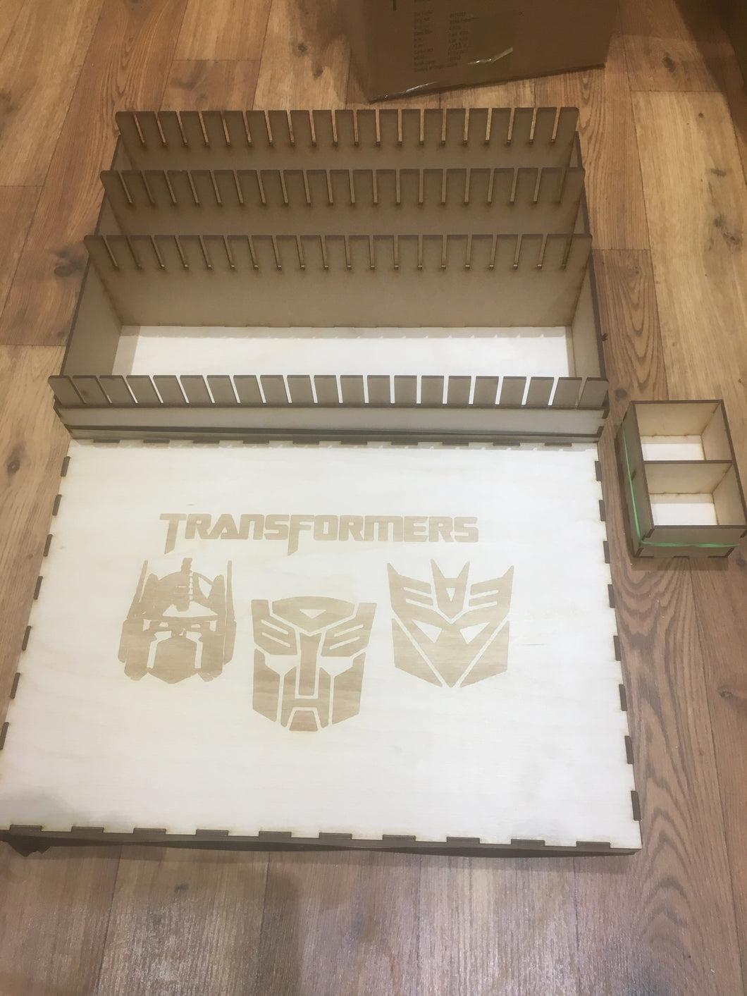 Transformers tcg compatible mega card storage box with customisable engraving