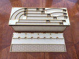 X-wing 2.0 compatible magnetic stacking boxes/trays. Customisable engraved lids.