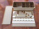 X-wing 2.0 compatible magnetic stacking boxes/trays. Customisable engraved lids.