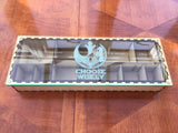 X-wing 2.0 compatible magnetic stacking boxes/trays. Customisable engraved lids.
