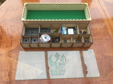 X-wing 2.0 compatible magnetic stacking boxes/trays. Customisable engraved lids.